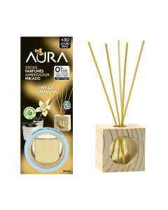 Aura Diffuseur de Parfum à Batonnets vanille 30ml