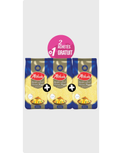 LOT AL ITKANE COUSCOUS MOYEN  500g x 2 + 3ème GRT