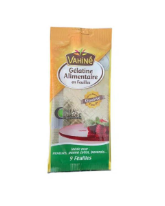 Gelatine Halal En  Feuilles 17 Gr 9F Vahine