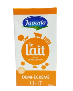 Jaouda Lait Uht Demi-Écrémé 500ml