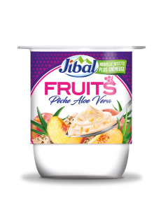 Jibal Yaourt Fruits Pêche Aloe Vera 110g