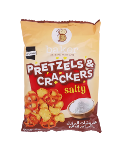 Baker Pretzels & Crackers Salty 125G