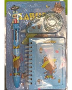 Pack Labubu Agenda & stylo bille rétractable