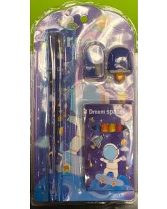 Kit Scolaire 2 Crayons + Règle + Gomme+ Taille crayon