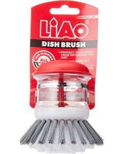 Liao Brosse à vaisselle avec distributeur de savon