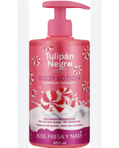 Tulipan Negro lotion corps kiss fraise et crème 400ml