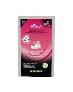 Aura désodorisant pour armoire fraise & creme