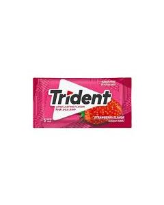 Trident strawberry flavour sugar free / P