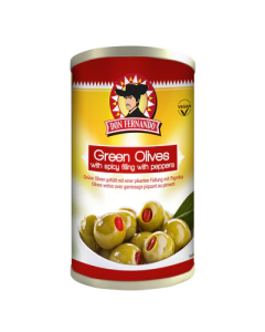 Olives vertes fourrées à la poivronade épicée 350g