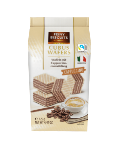 Feiny biscuit wafers cappuccino 125g
