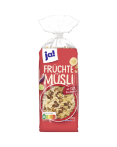 JA! MUESLI AUX FRUITS 1KG - ROUGE