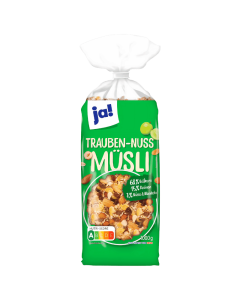 JA! MUESLI CÉRÉALES COMPLÈTES 1KG - NATURE