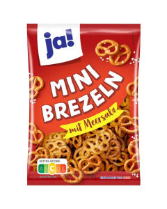 JA! MINI BRETZELS AVEC SEL 250G