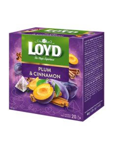 Loyd assortiment de thés plum et cinnamon 20 sachets