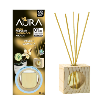 Aura Diffuseur de Parfum à Batonnets vanille 30ml