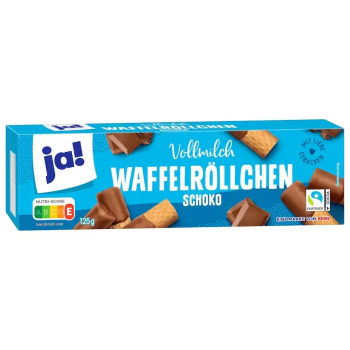Ja! Schoko Vollmilch Waffel 125G