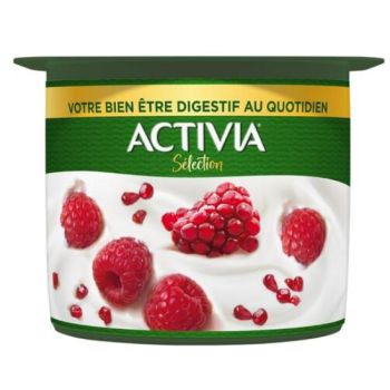 Activia Yaourt Brassé Grenadine Framboise 90g