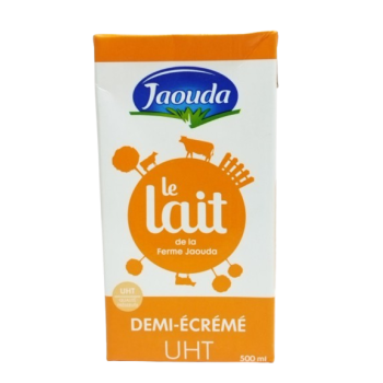 Jaouda Lait Uht Demi-Écrémé 500ml