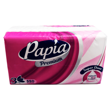 Papia mouchoir premium 3 pils 550 u