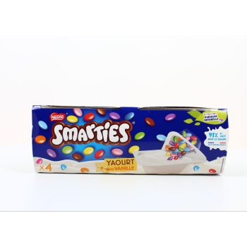 Nestle smarties yaourt 77% lait 2*128g