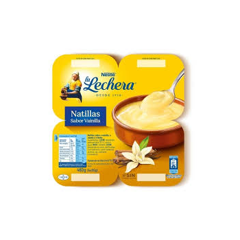 Lechera nattilas au vanille 4X115g