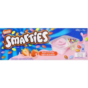 Nestle smarties yaourt au fraise 2*128g